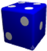 Dice - Blue - Getting To Know You Activities For Small Groups (420x352)