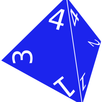 Dé / D4 / 21 Mm / Dice - D4 Png (400x400)
