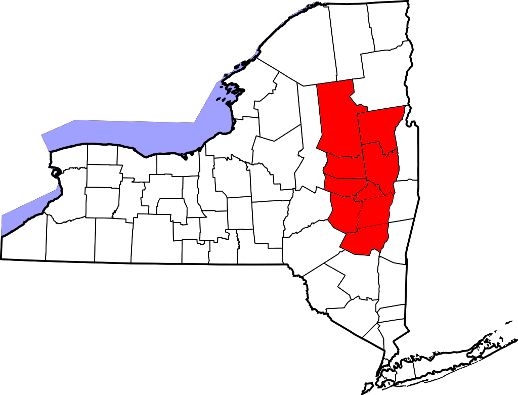 Our Business Began A Generation Ago In The Logging - Map Of New York (1024x781)