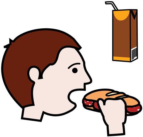 Try Me In Landscape - Pictograma Comer (500x500)