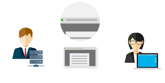Registering Through The Company That The User Chose - Illustration (693x347)