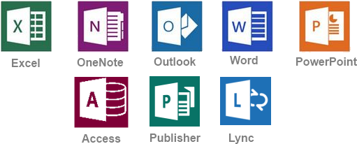 Iconos De Microsoft Profesional Plus - Iconos De Microsoft Office (526x229)