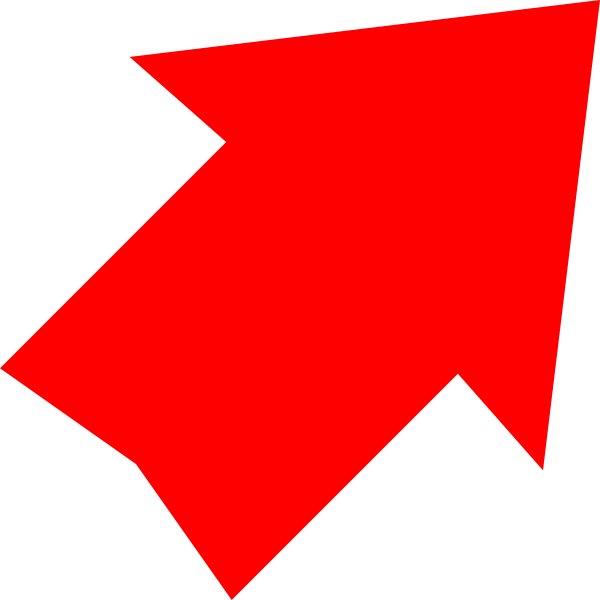 Red Arrow Up Right Clip Art At Clipart Library - Red Arrow No Background (600x600)