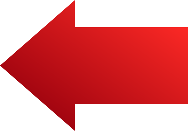 Red Left Arrow Clip Art At Clker - Red Arrow Going Left (600x419)