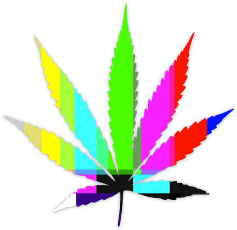Pot Leaf Art Tumblr - Png Marihuana (500x500)