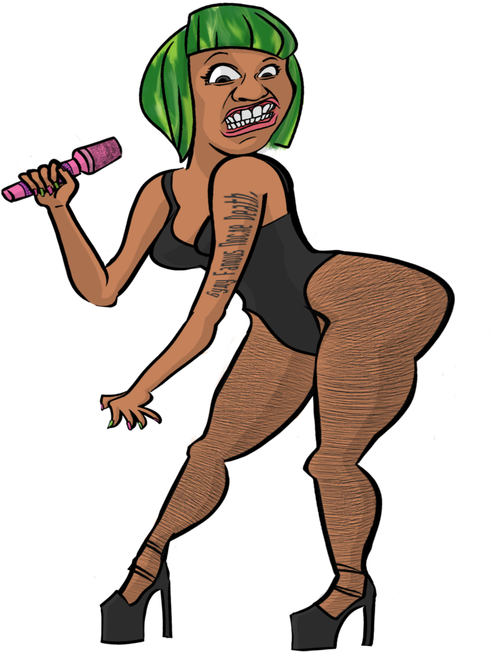 Nicki Minaj By Budufamousposledeath - Cartoon (773x1033)