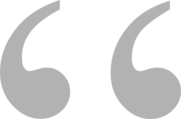 Gray Quotation Marks Clip Art At Clker - Gray Quotation Marks (600x395)