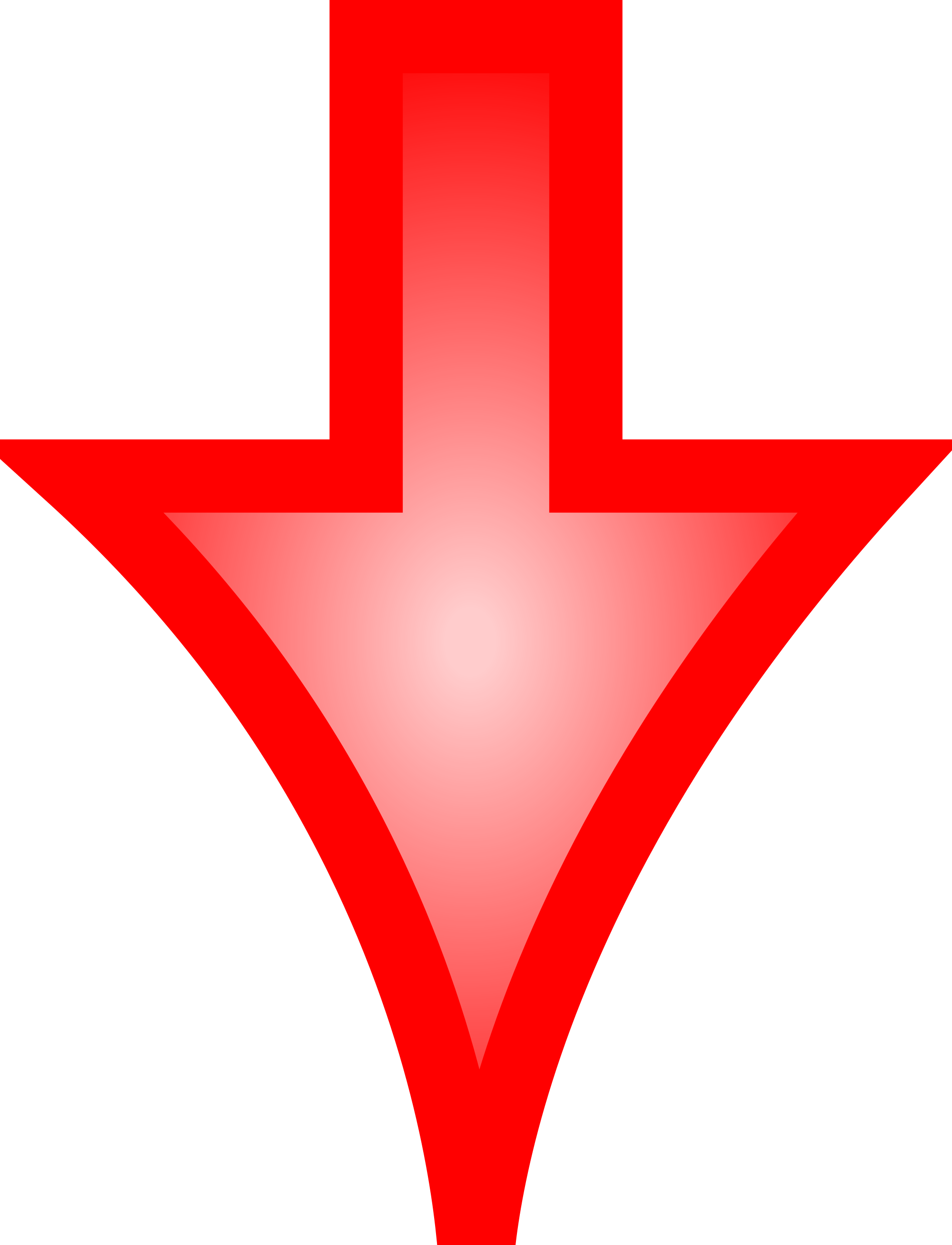 Red Arrow Image 6, Buy Clip Art - Arrow Pointing Down Png (2000x2615)