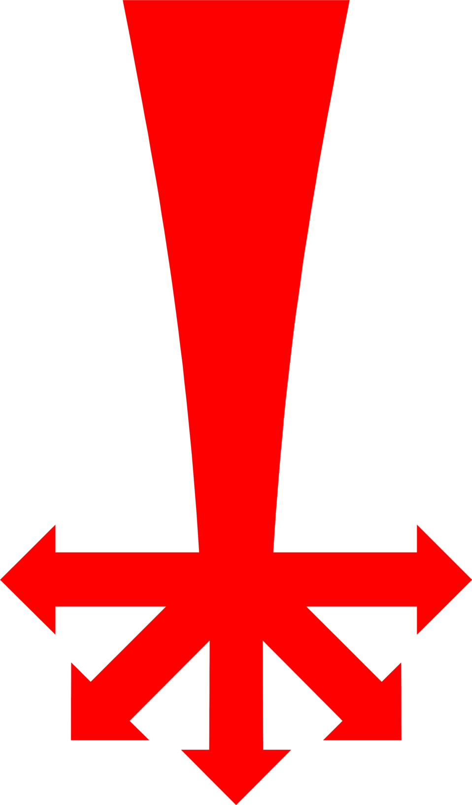 Illustration Of Multiple Red Arrows - Mass Email Icon (958x1633)