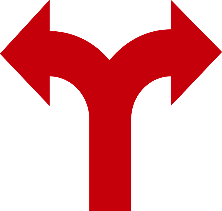 Red Arrow Image 24, Buy Clip Art - Flecha En Dos Direcciones (755x720)