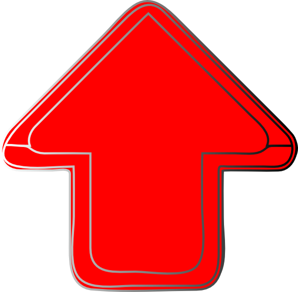 Red Arrow Up Clip Art At Clker - Red Arrow Up Clip Art At Clker (600x588)
