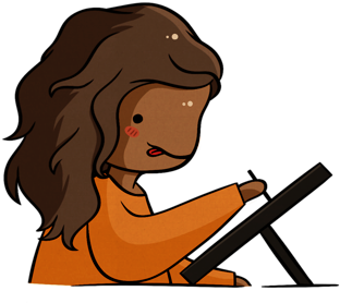 Hi, I'm Nienie And Welcome To My Patreon Page - Cartoon (400x315)