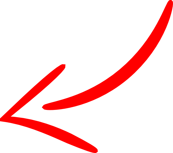 Red Arrow Left Clip Art - Red Arrow Png (600x529)