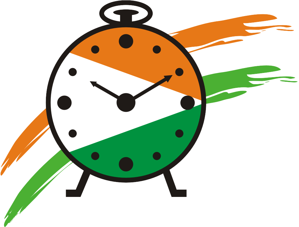 The Nationalist Congress Party, While Flexing Its Muscles, - Rashtrawadi Congress Party Logo Png (992x760)