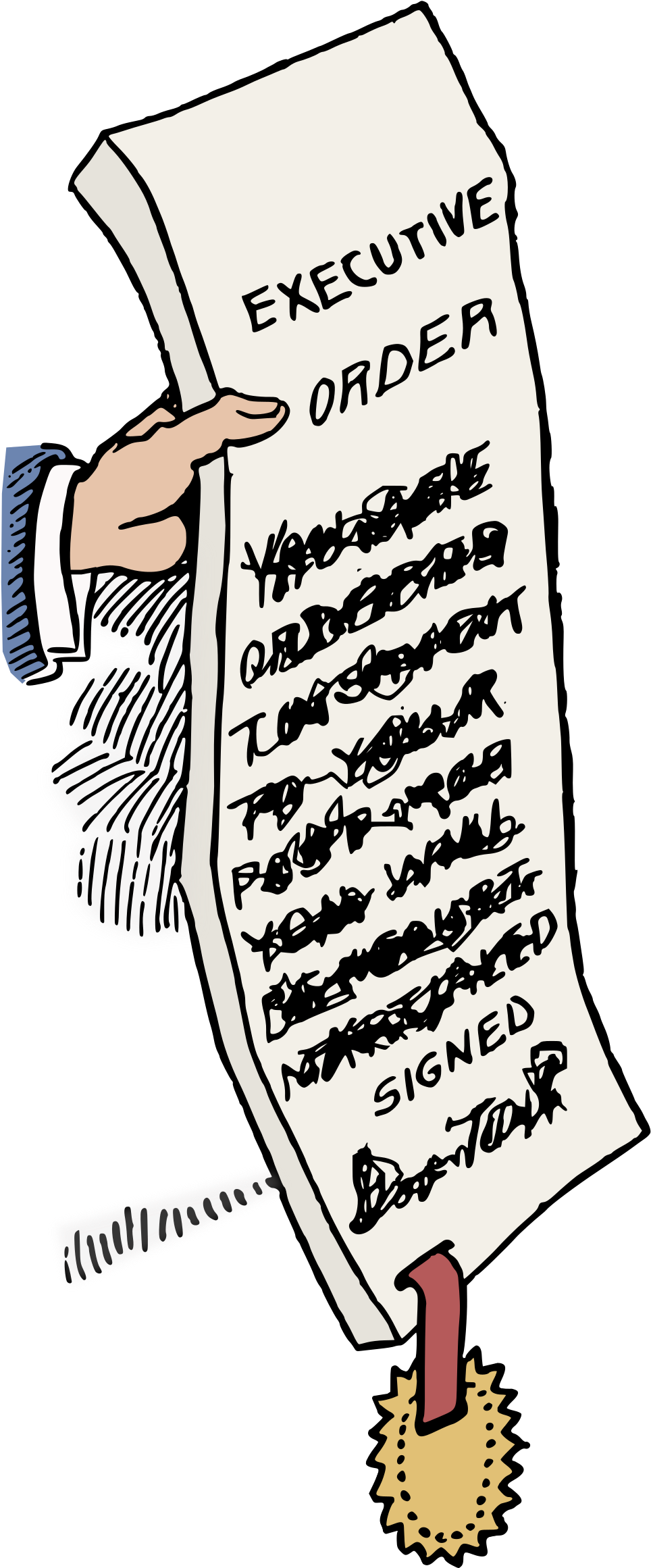Order Colour - Executive Order Clipart (1105x2400)