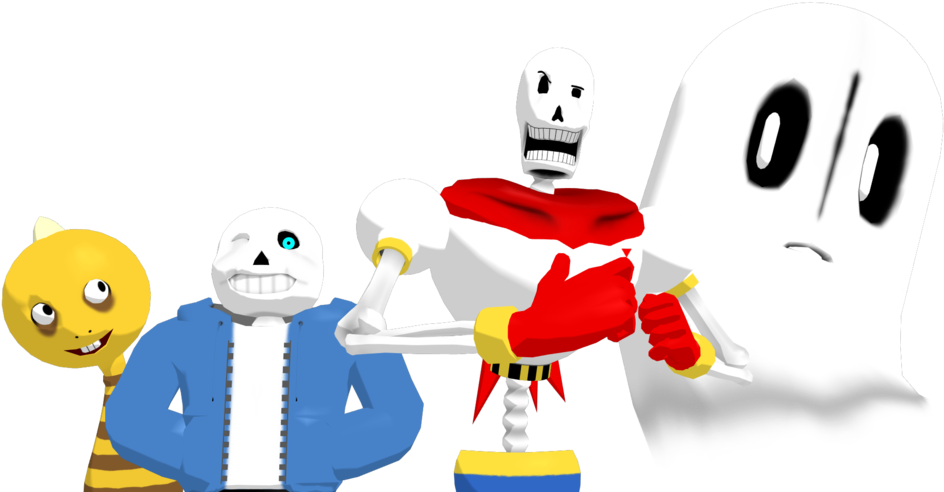 Undertale To Mmd [animated Short]{link} By Shadowleswolf - Cartoon (1024x492)