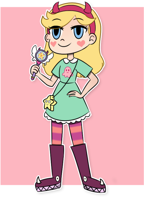 Short Hair Star Butterfly By Yunafreya - Star Butterfly Short Hair (600x727)