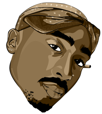 2pac, Tupac Shakur Png - Me Against The World (350x391)