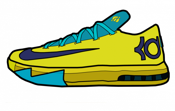 Kd 6 Drawing - Drawings Of Shoes Kd (570x363)