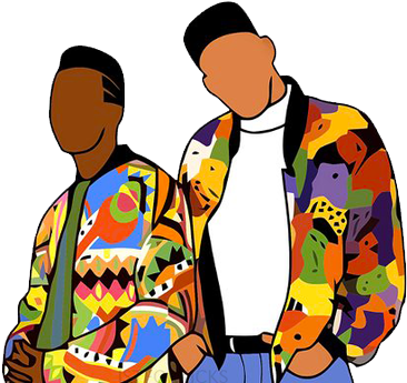 Bel Air Boys - Fresh Prince Of Bel Air Art (500x734)