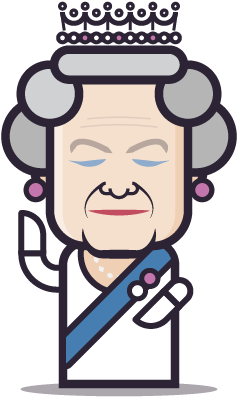 Loogmoji Of Queen Elizabeth - Elizabeth Ii (500x500)