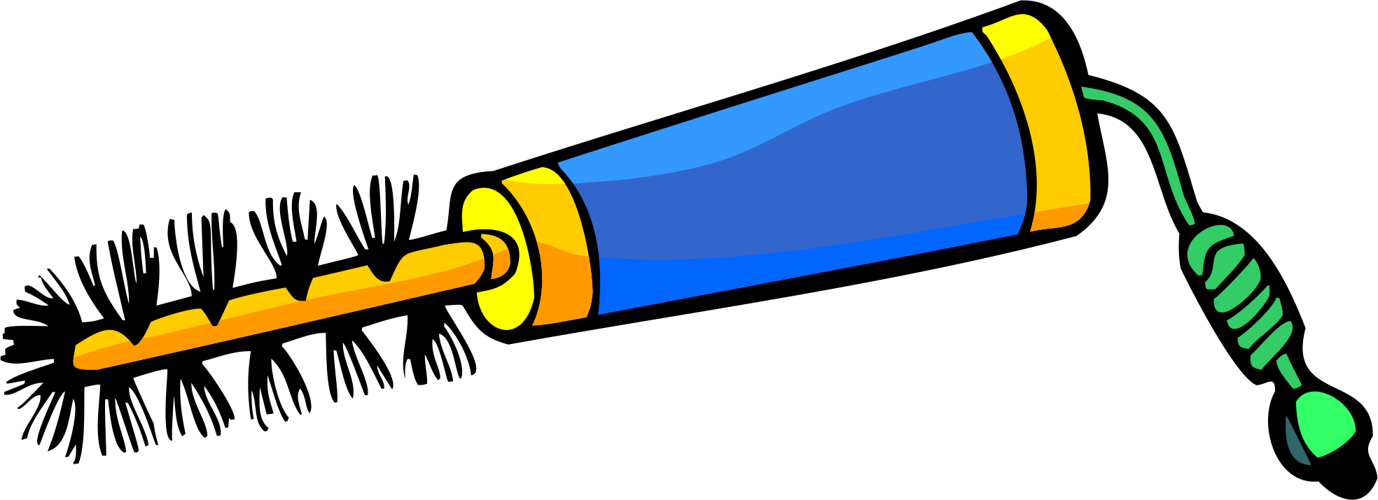 Comb Brush Hair Clip Art - Comb Brush Hair Clip Art (1968x715)