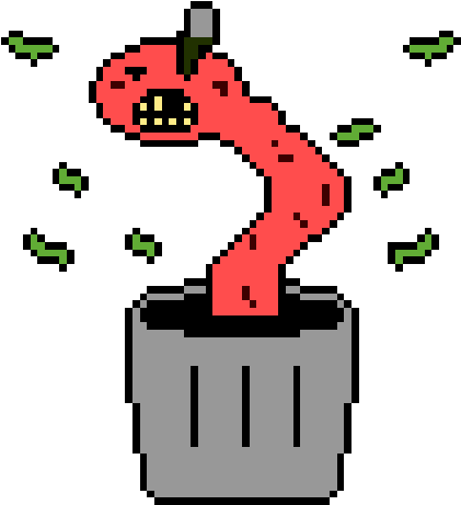Trash Can Coil By Pyschic-peanut - Pixel Portrait (500x500)