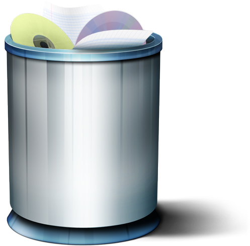 Full Trash Can Icon - Lid (512x512)