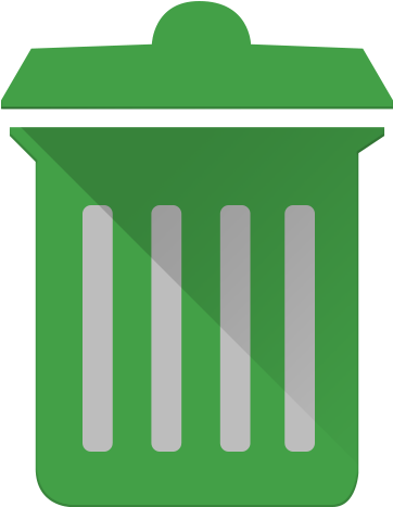 Trashbin,closed,512x512 Icon - Green Trash Can Png (512x512)