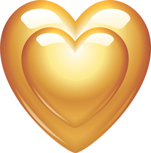 Golden Hearts - Heart (494x500)