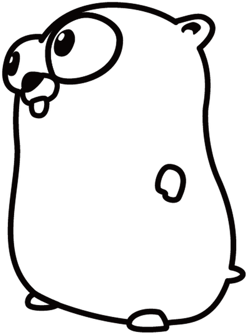 Photo - Golang Logo Svg (530x706)
