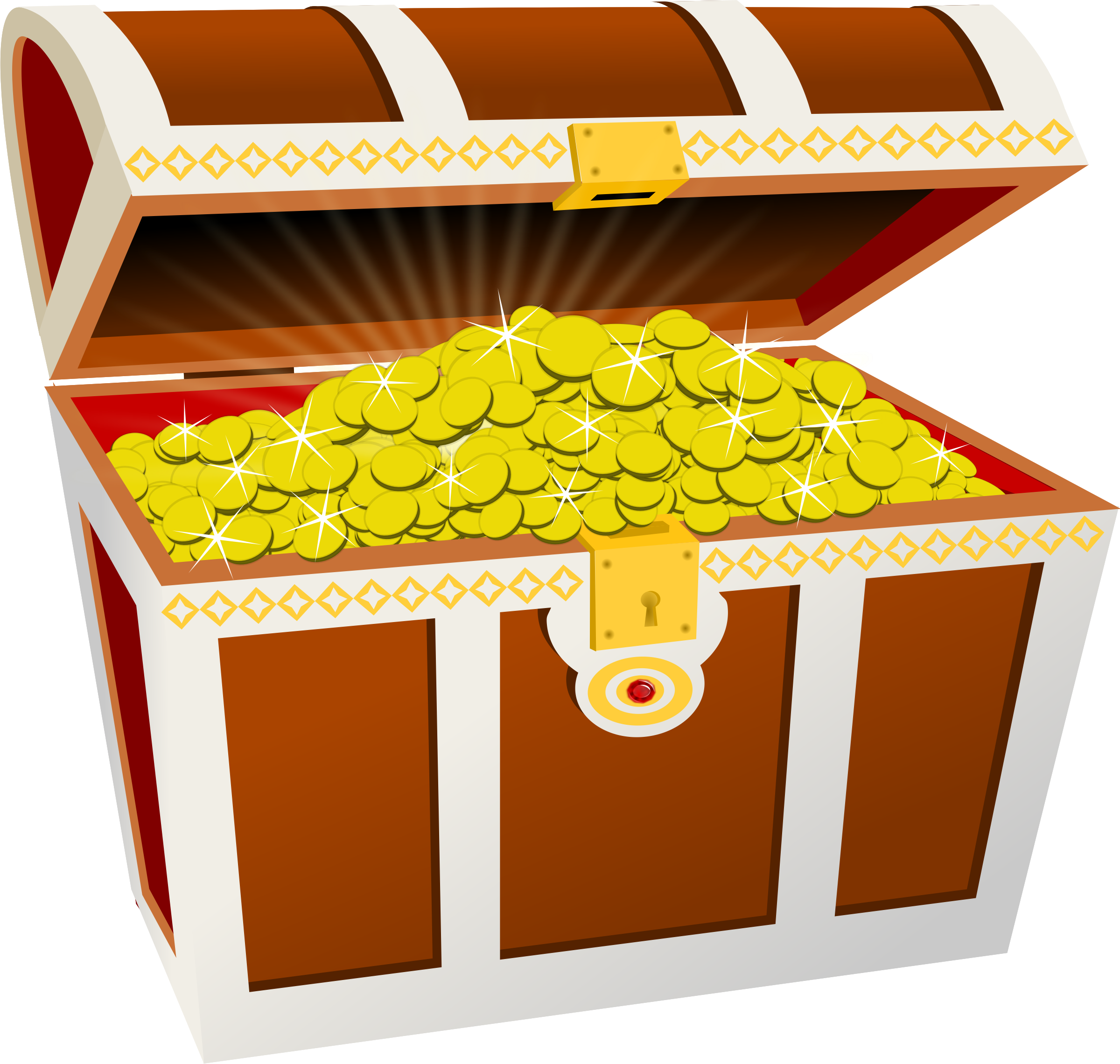 Money Clipart Treasure - Png Treasure (2400x2280)