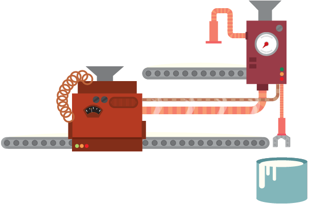 Machine Clipart Manufacturing Technology - Paper Making Machine Cartoon (605x400)