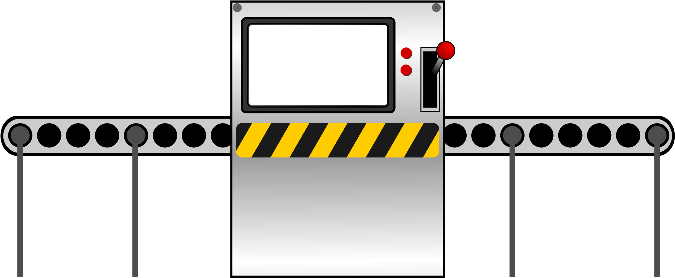 Conveyor Belt Clipart - Factory Conveyor Belt Clipart (2400x1032)