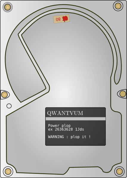 Hard Disk Glibersat Hard Drive Clip Art At Vector Clip - Hard Disk Drive (426x596)