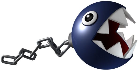Chain Chomp Will Be A Weapon In Hyrule Warriors You're - Mario Chain Chomp (600x318)