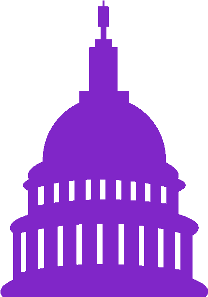Graphic For Mixed Congressional Control - Silhouette Of Congress House (474x618)