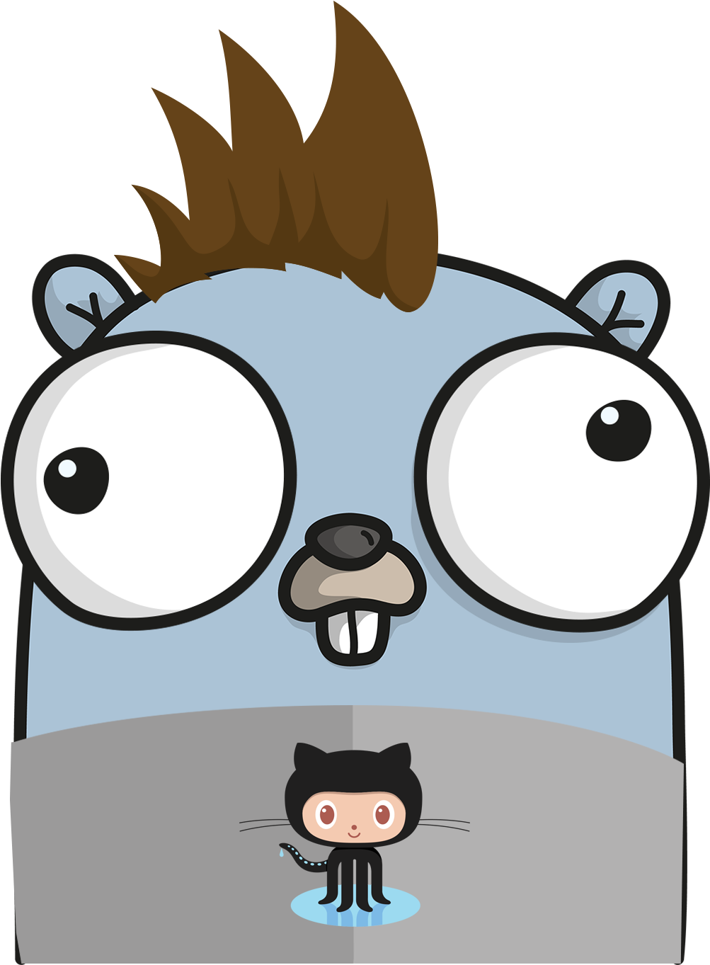 Gopher-hawk - Golang Avatar - (1300x1392) Png Clipart Download