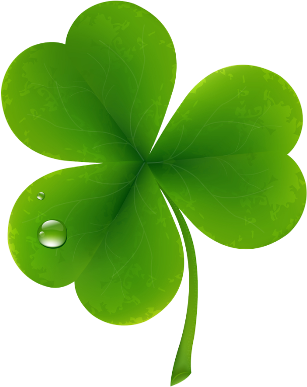 Patrick's Day Clover Cluster - Clover Leaf (636x800)