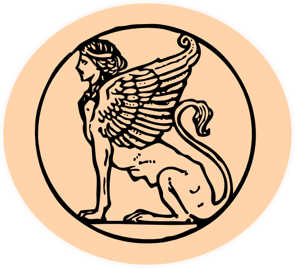Sphinx 2 Clip Art - Sphinx Symbol Greek Mythology (600x546)