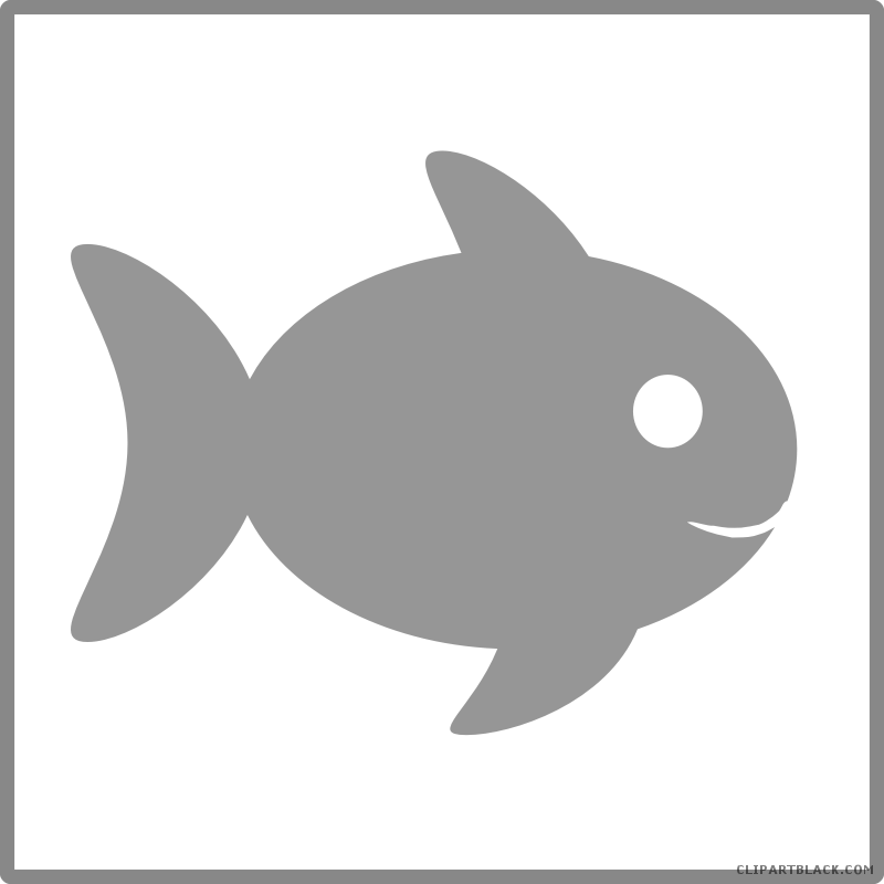 Amazing Fish Animal Free Black White Clipart Images - Icon (800x800)
