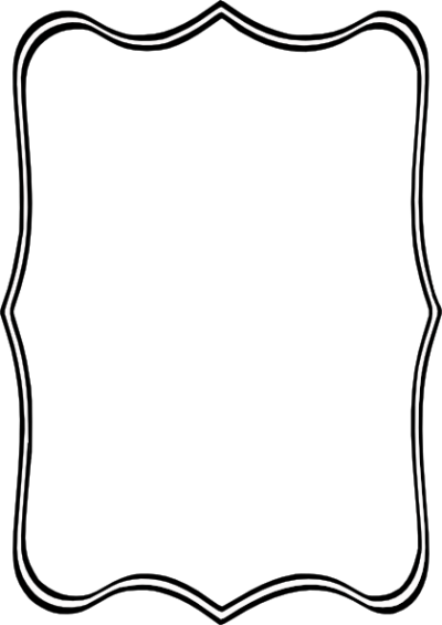 Black Frame Clip Art At Clker Vector Clip Art - Fancy Rectangle Border Png (400x565)