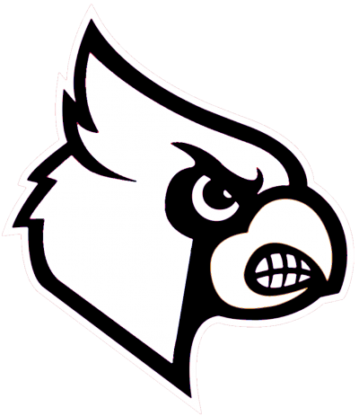 Black White Cardinals Free Images At Clker Com Vector - Louisville Cardinals Logo (400x463)