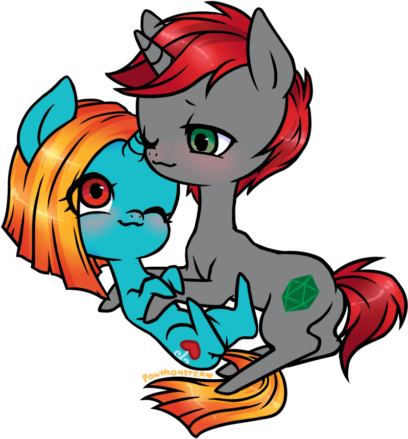 Pat And Mimsy By Ponymonster - Cartoon (828x879)