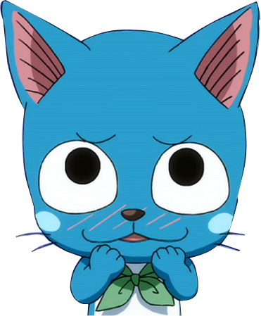 Happy The Cat From Fairy Tale - Happy Fairy Tail Chibi (371x449)