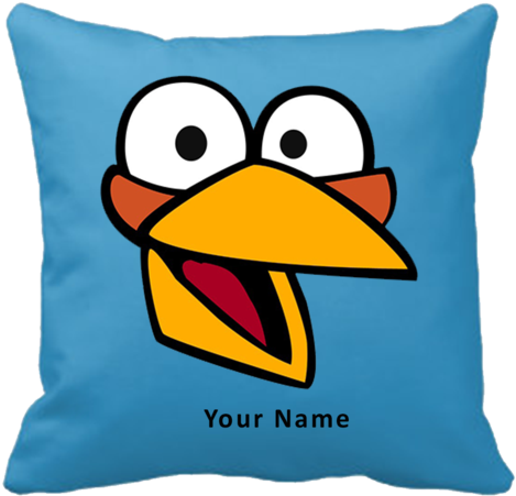 Angry Bird Pillow Angry Bird Pillow - Angry Birds Birthday Invitations (480x480)