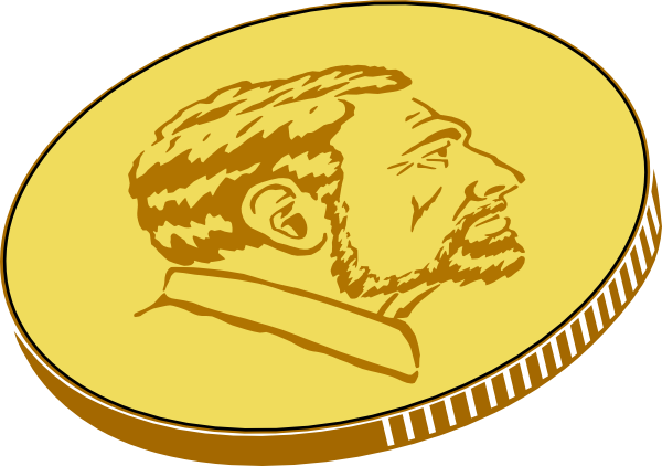 Gold Coin Clip Art At Clker - Gold Coin Clipart (600x422)