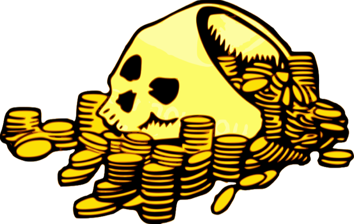 Gold Coins Clipart (800x507)
