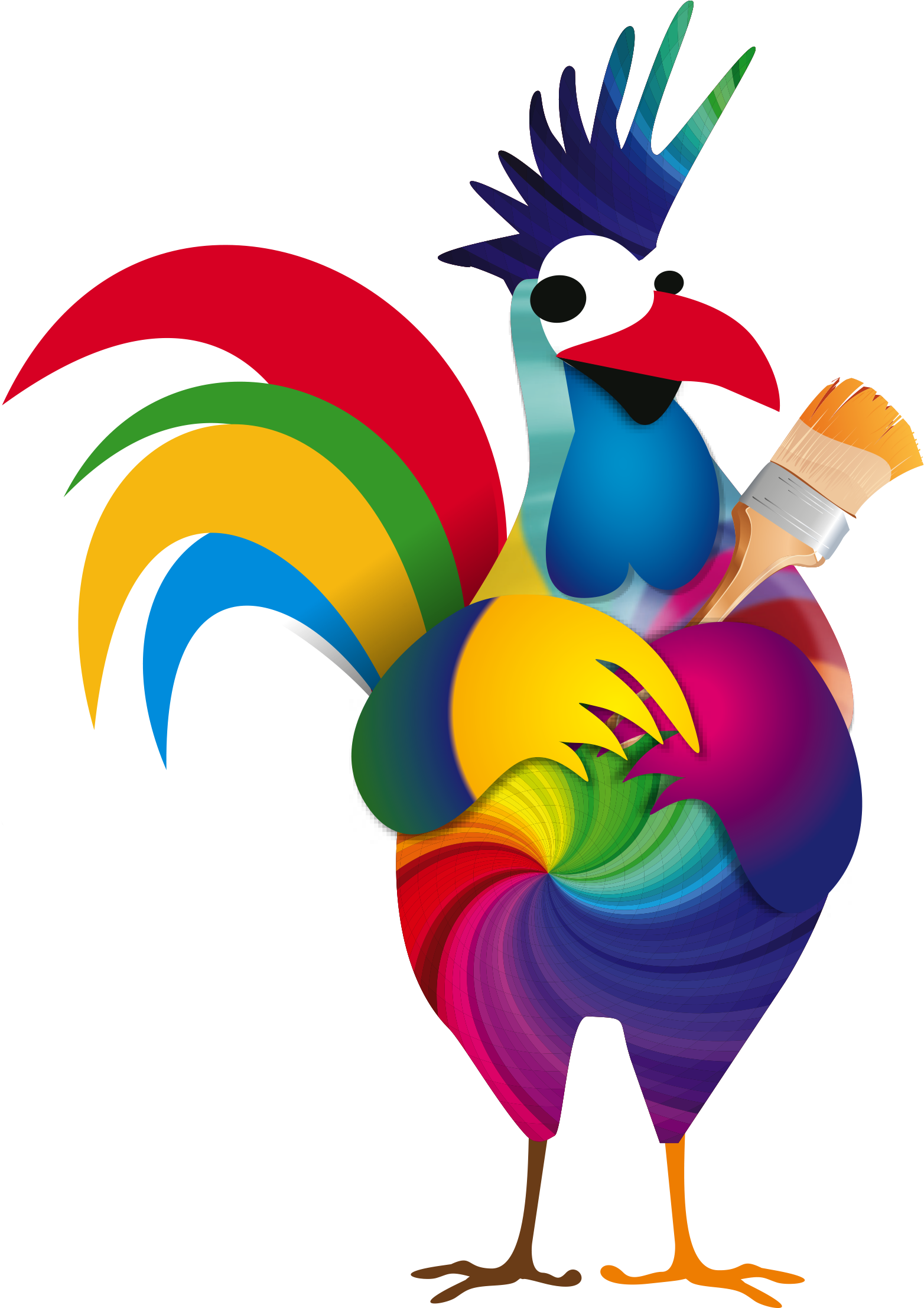 Rooster Pat Mcdonnell Paints - Turkey (2362x2362)