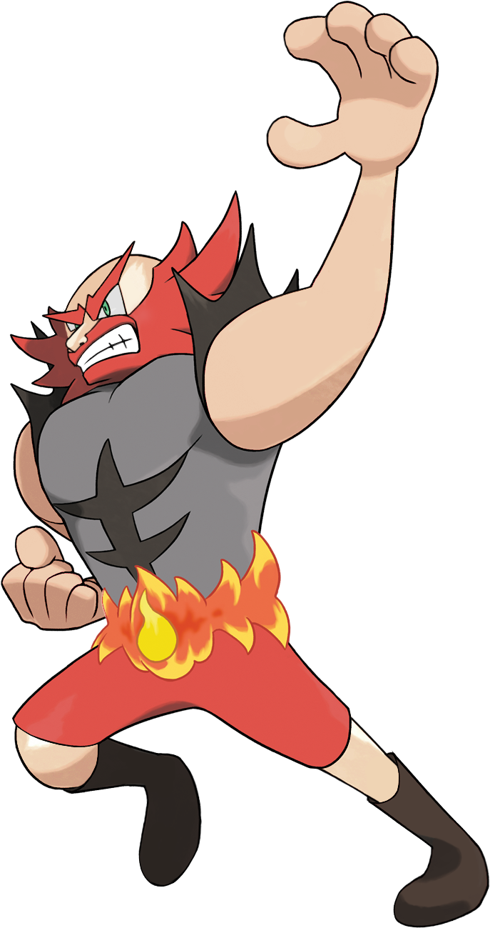 Incine-pat, The Heel Pokeman - Pokemon Incineroar Human (936x1298)